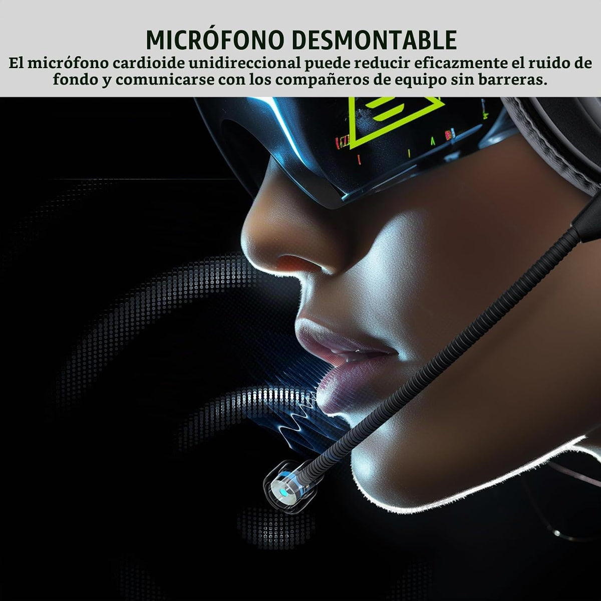 EKSA E900 - Auriculares con micrófono para PC, PS4, PS5, Xbox - Mic...