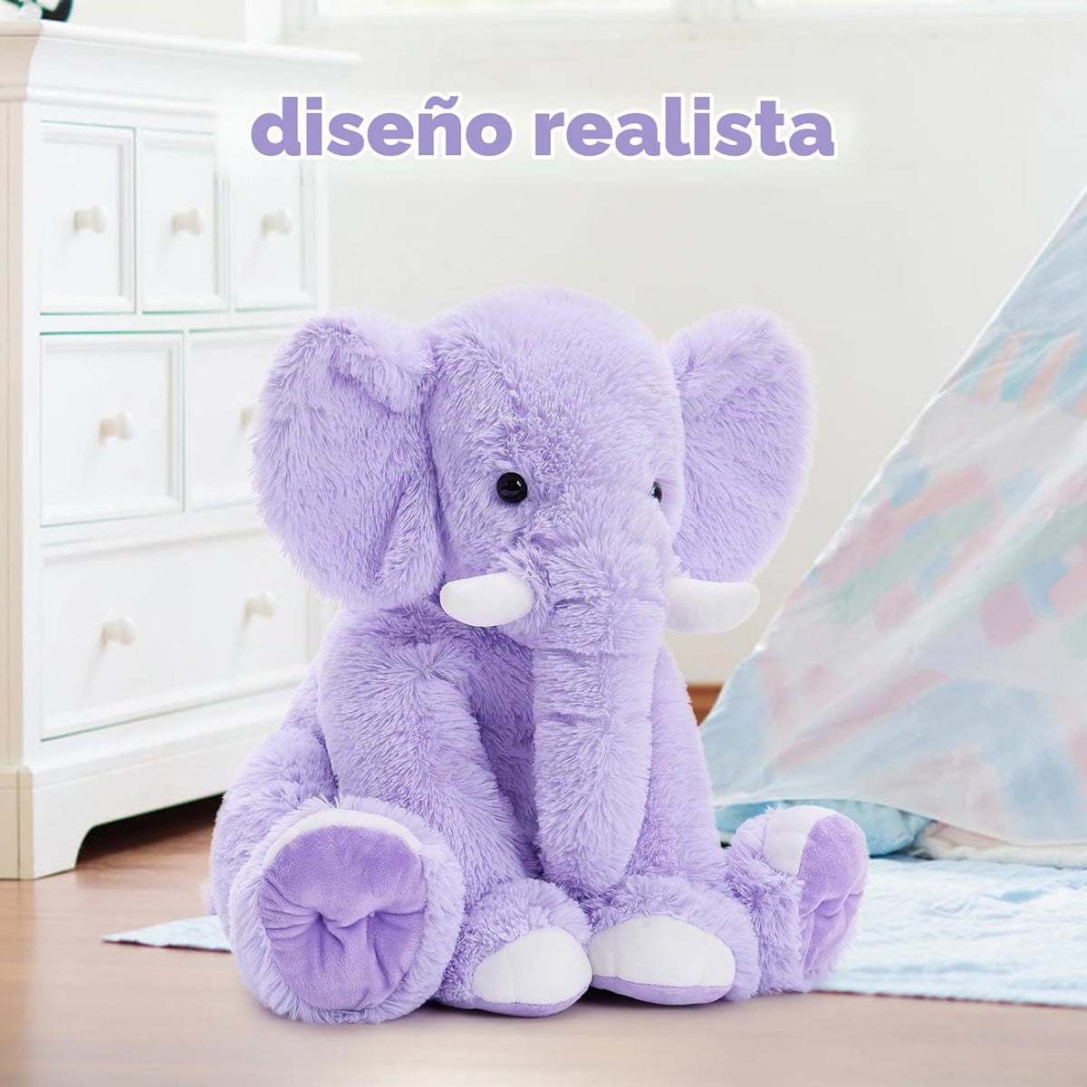 MorisMos - Elefante gigante de peluche, 19.6 pulgadas | Animal de p...