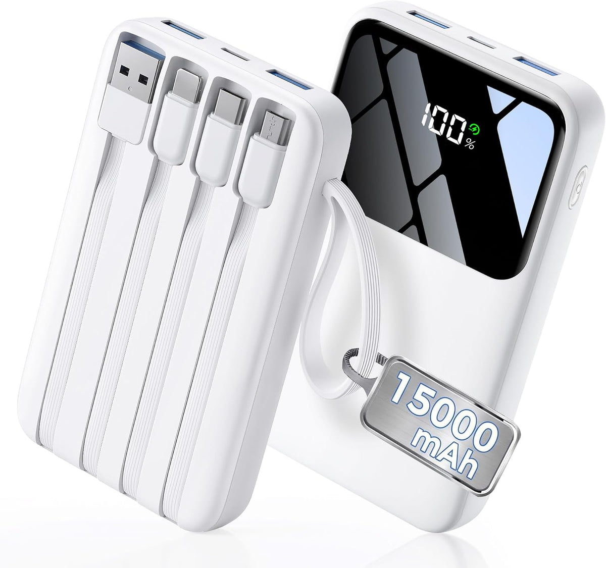 banco portátil del poder del cargador 15000mAh, más pequeño incorpo...