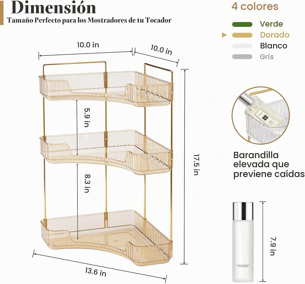 Aveniee Organizador de Esquina para Encimera de Baño, Estante de En...