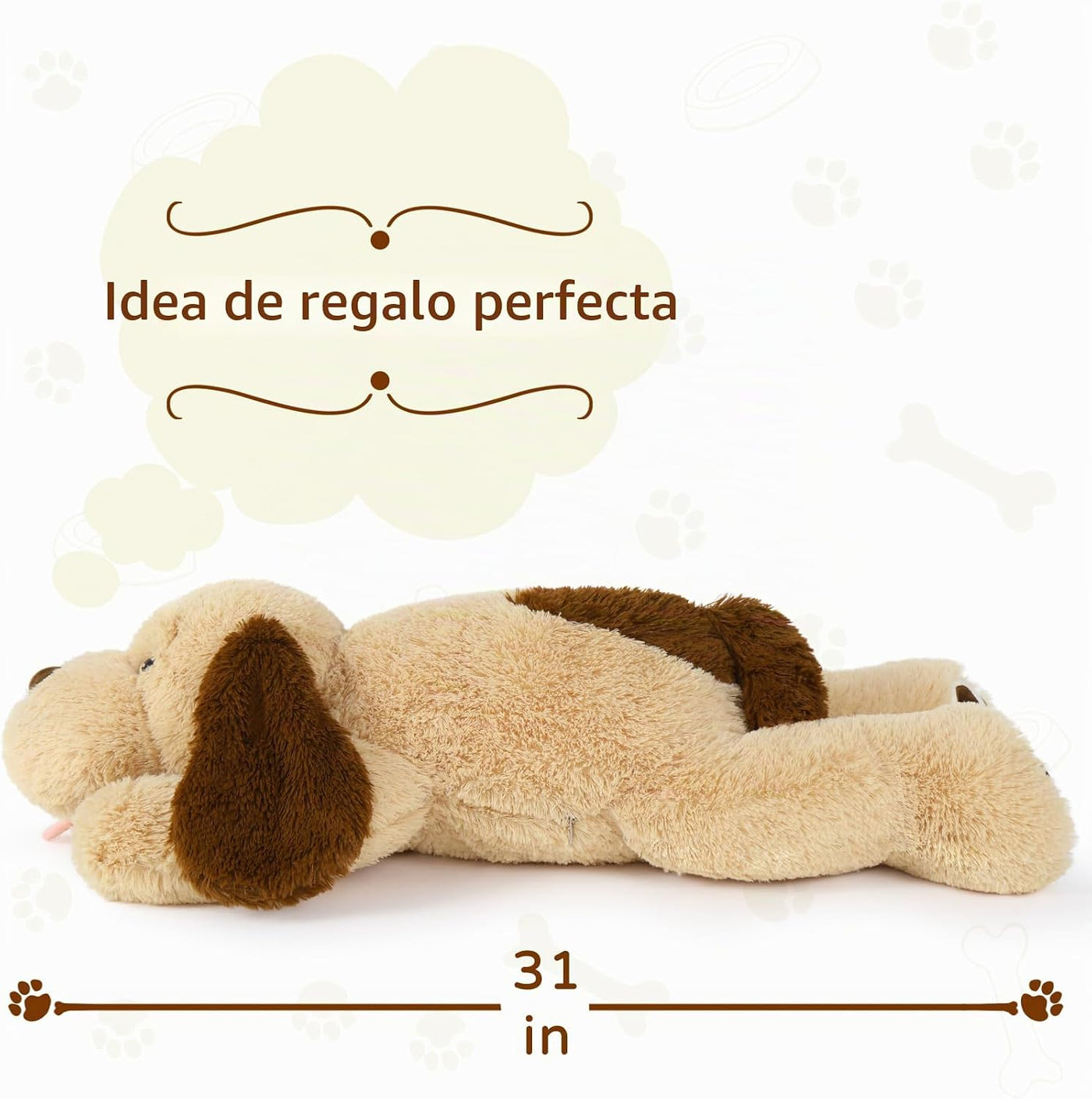MaoGoLan Peluche de perro gigante, perro de peluche grande de 31 pu...