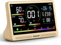 Monitor de calidad del aire 16 en 1 para interiores, pantalla grand...