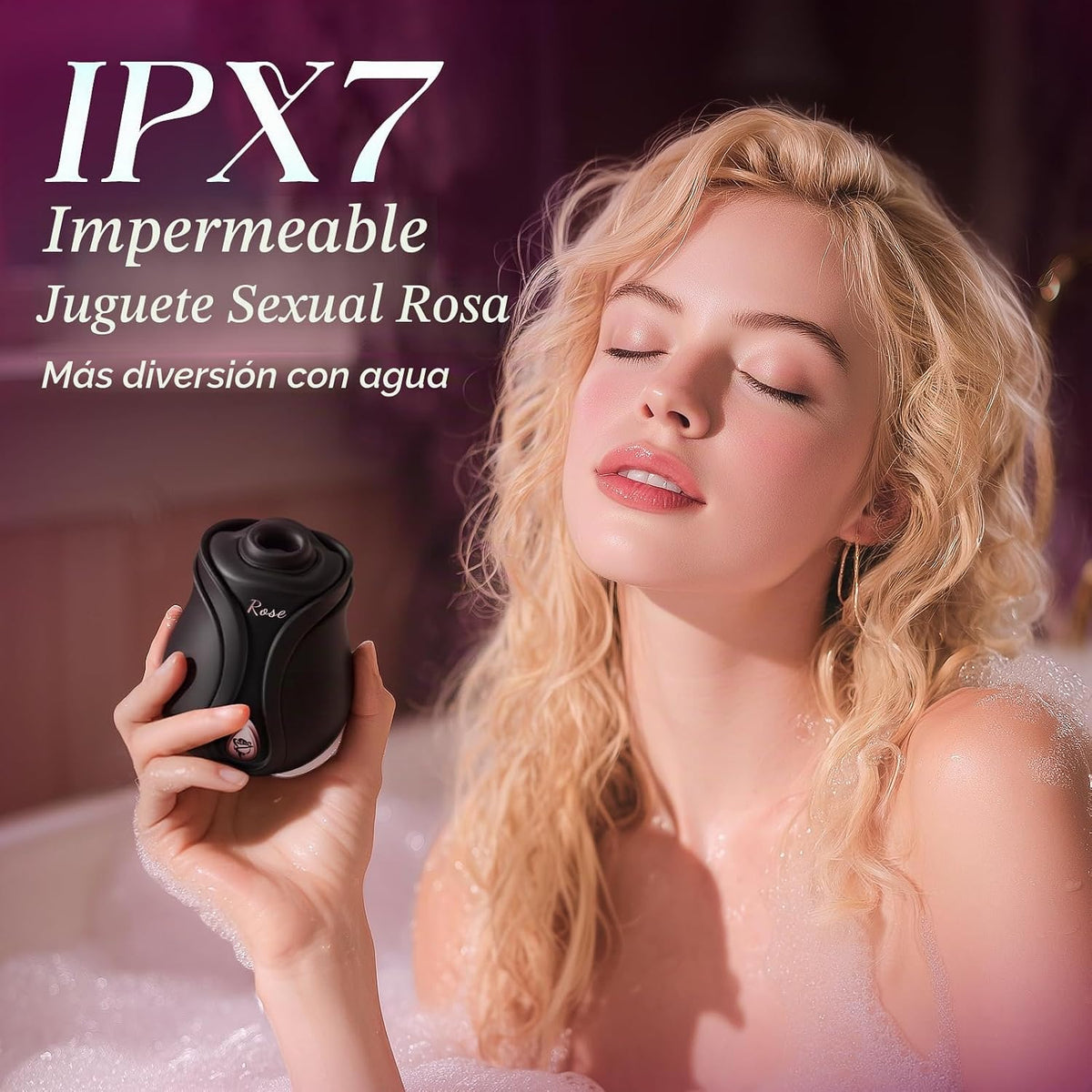 MOOLIGIRL - Juguete de rosas para adultos, vibrador de succión con...