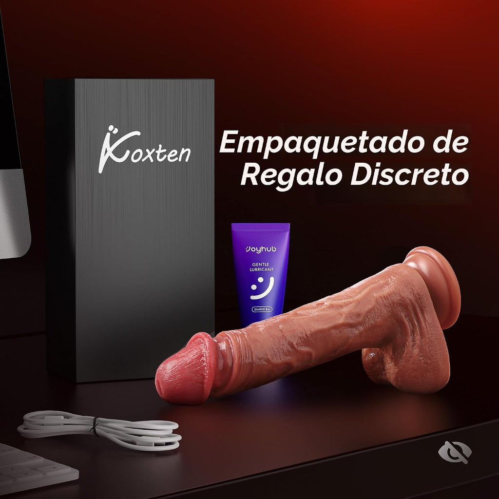 Koxten Consolador de empuje juguetes sexuales vibrador \u2013 Pene...