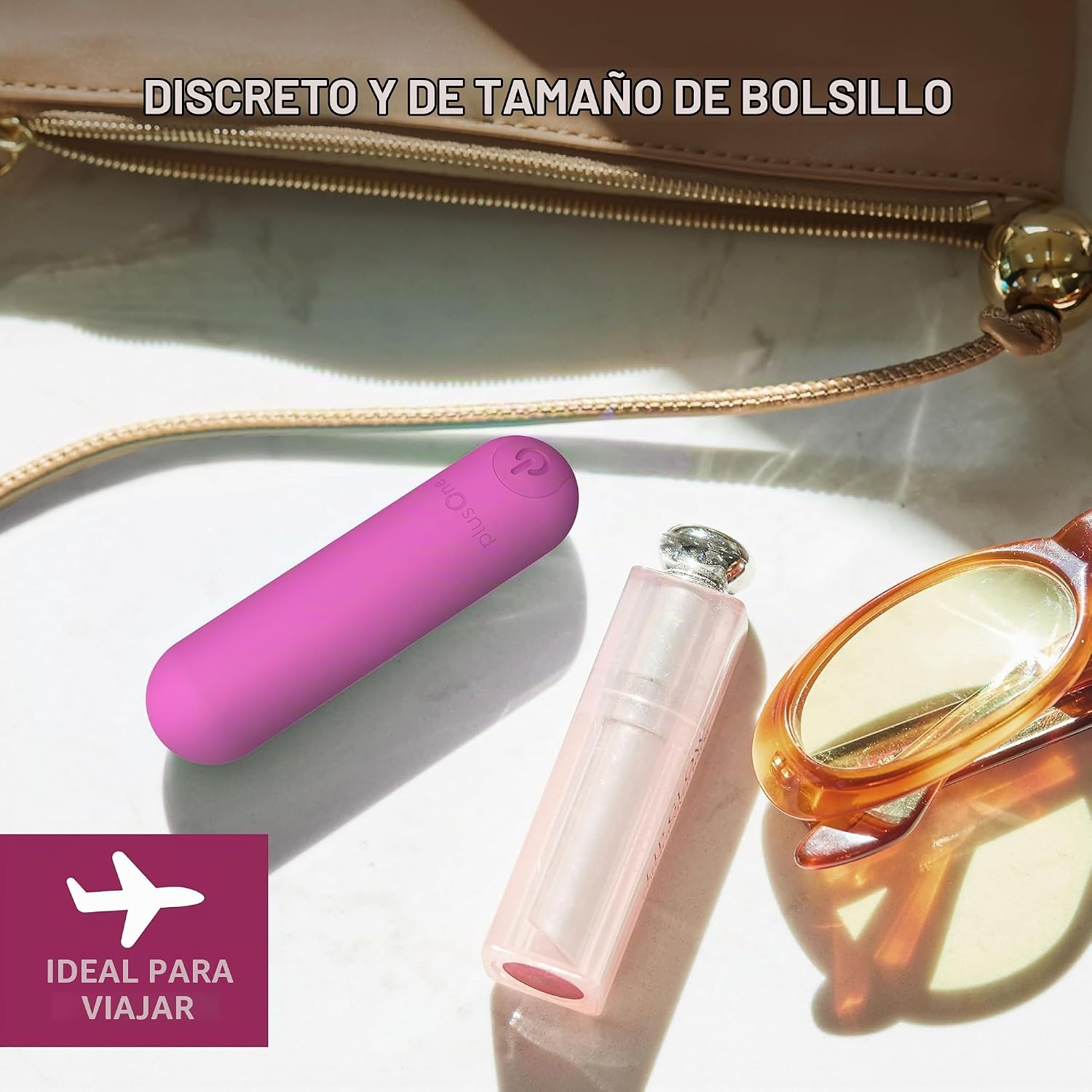 plusOne Vibrador bala para mujer - Mini vibrador de silicona, mini...