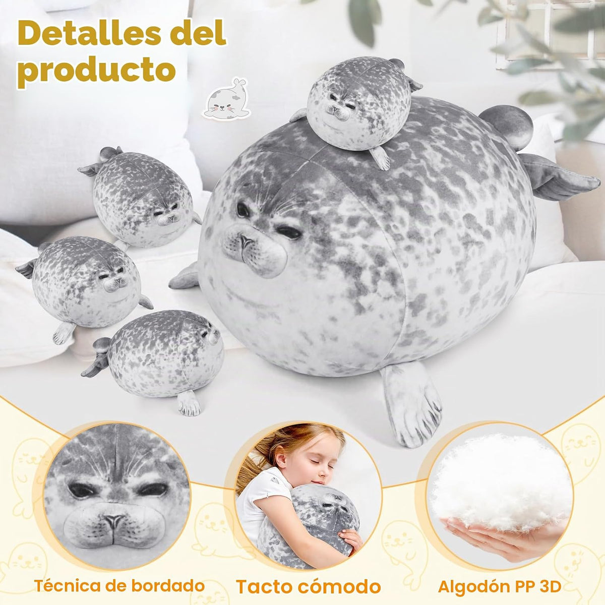 KMUYSL Juguetes para edades 0 1 2 3 4 5 6 7 8+ años - Muñeca de pel...