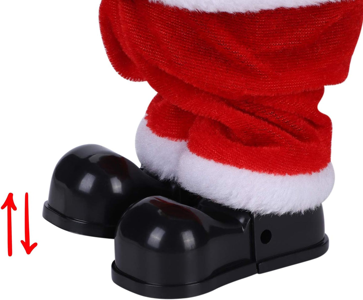 Muñeca eléctrica de Papá Noel bailando y cantando de Navidad, figur...
