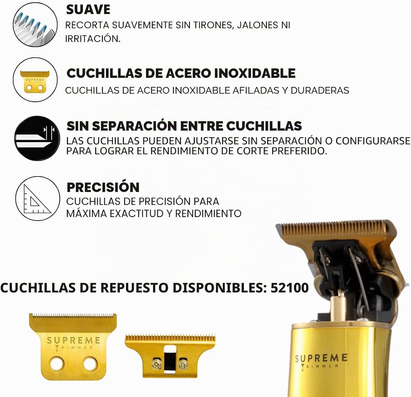 Supreme Trimmer 2-en-1 Crunch Lite afeitadora de láminas con recort...