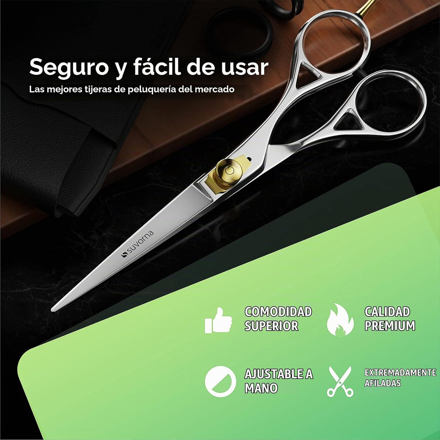 Suvorna Tijeras de pelo profesionales de 6 pulgadas - Tijeras de pe...