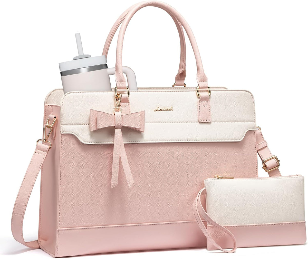 LOVEVOOK Bolsa de mano para computadora portátil para mujer, bolsa...