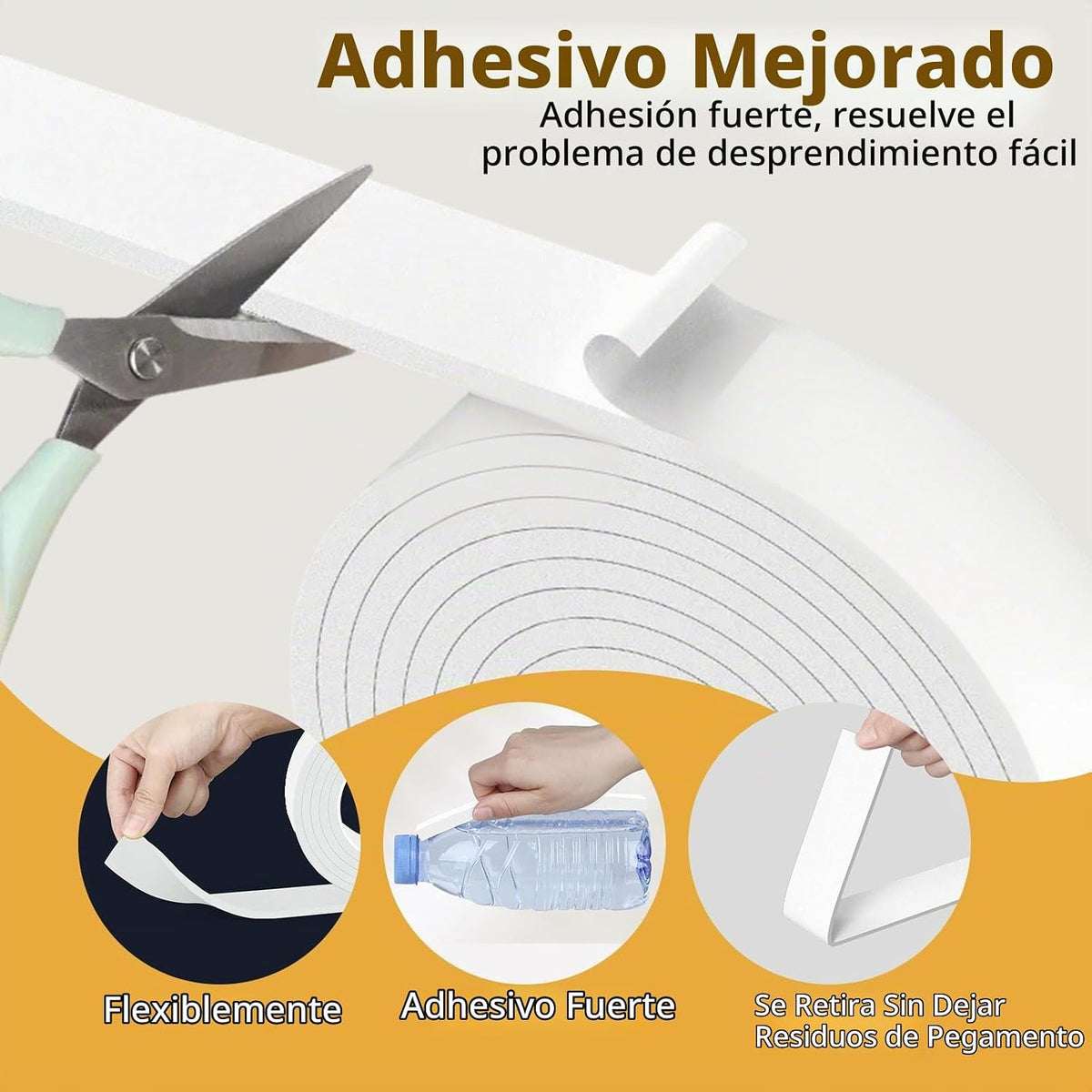 Cinta de Sellado de Espuma EVA para Clima, 1 Pulgada de Ancho x 1\/...