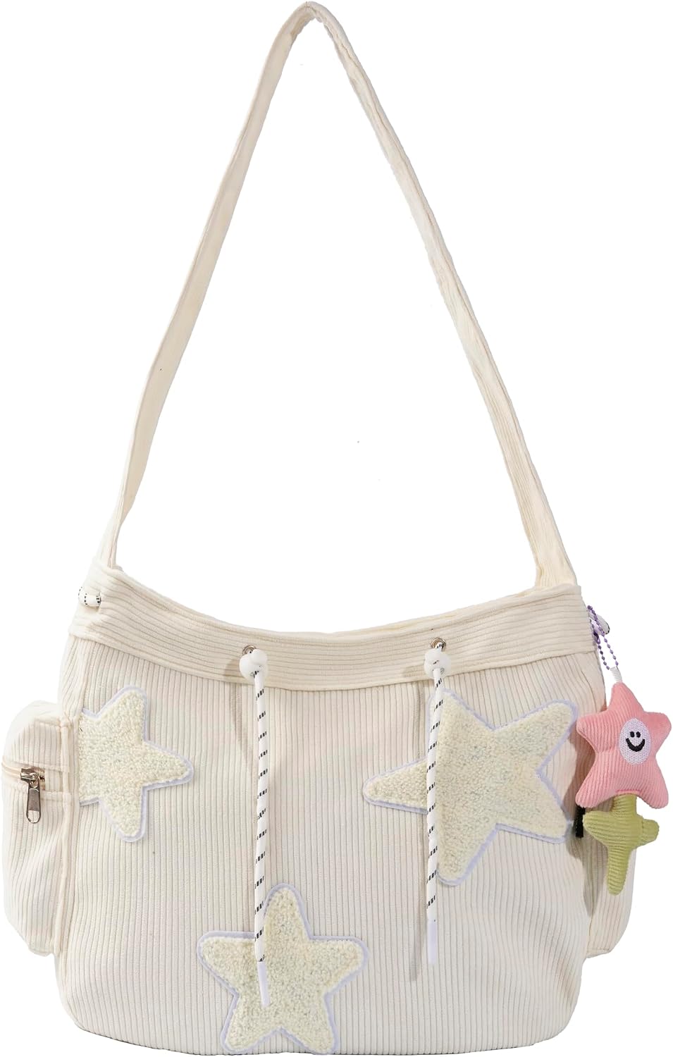 Bolso de mano con forma de estrella, diseño de mensajero estético, bolso de mano de gran capacidad, bolso de hombro casual cruzado