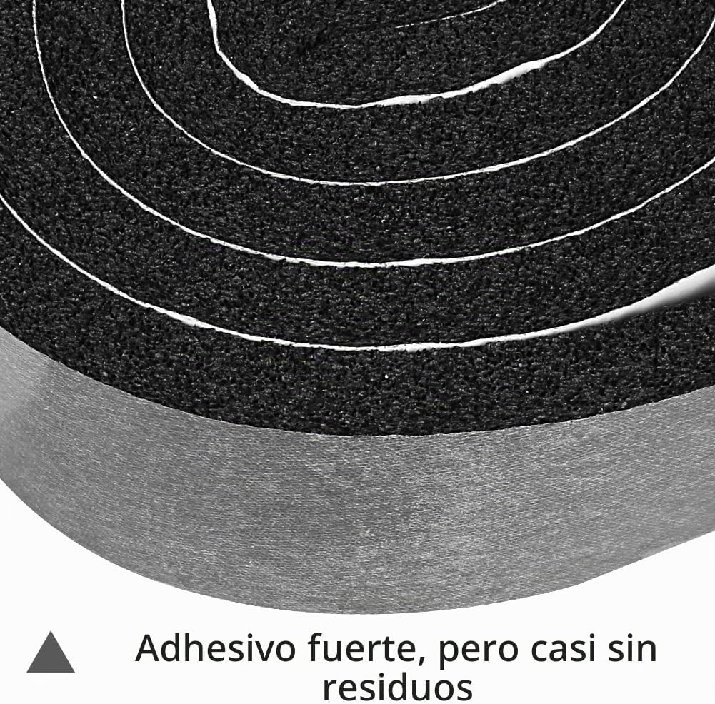 2 rollos de 1 pulgada de ancho x 3\/8 pulgada de grosor, cinta de s...