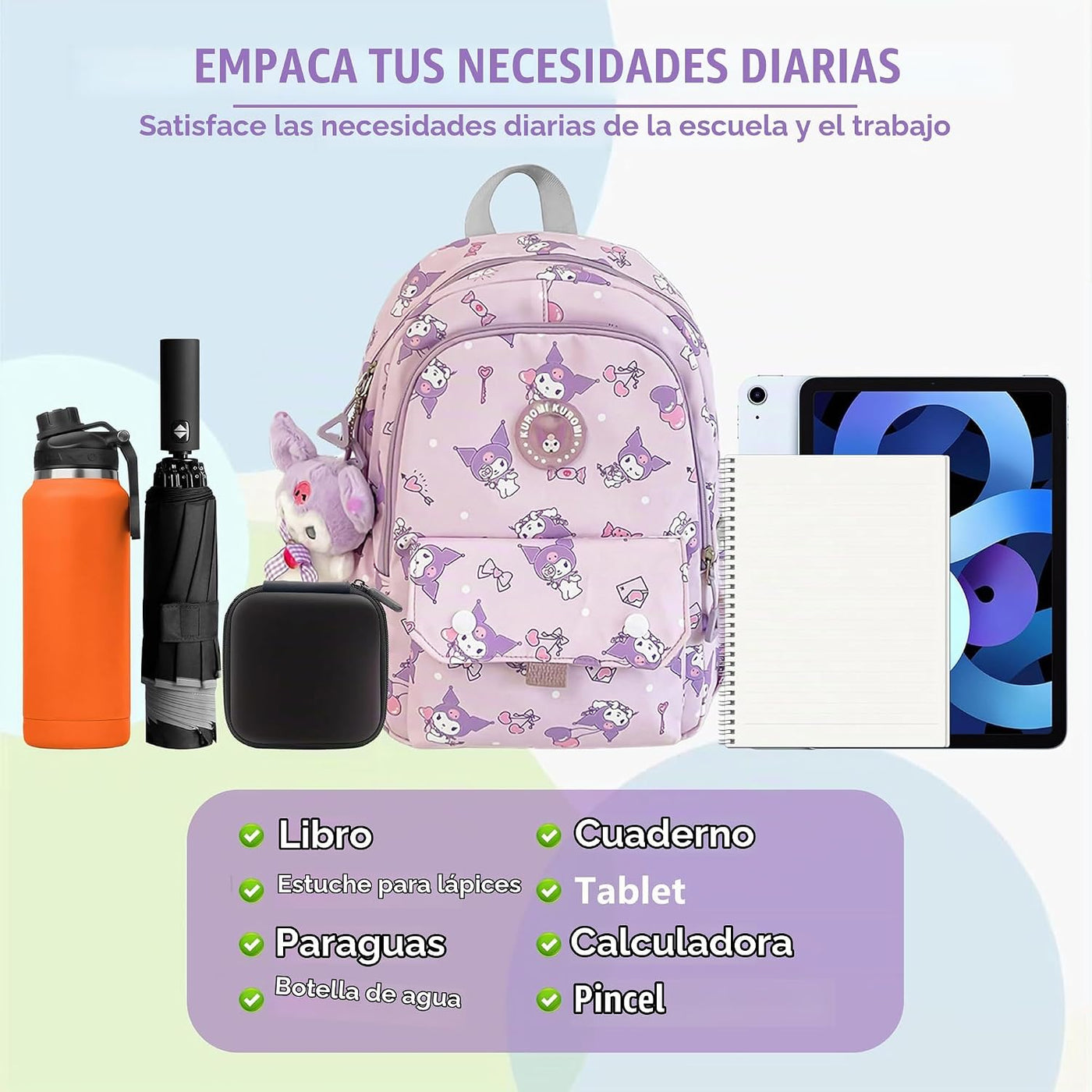 trettitre Mochila linda de anime para estudiantes, bolsa de viaje c...
