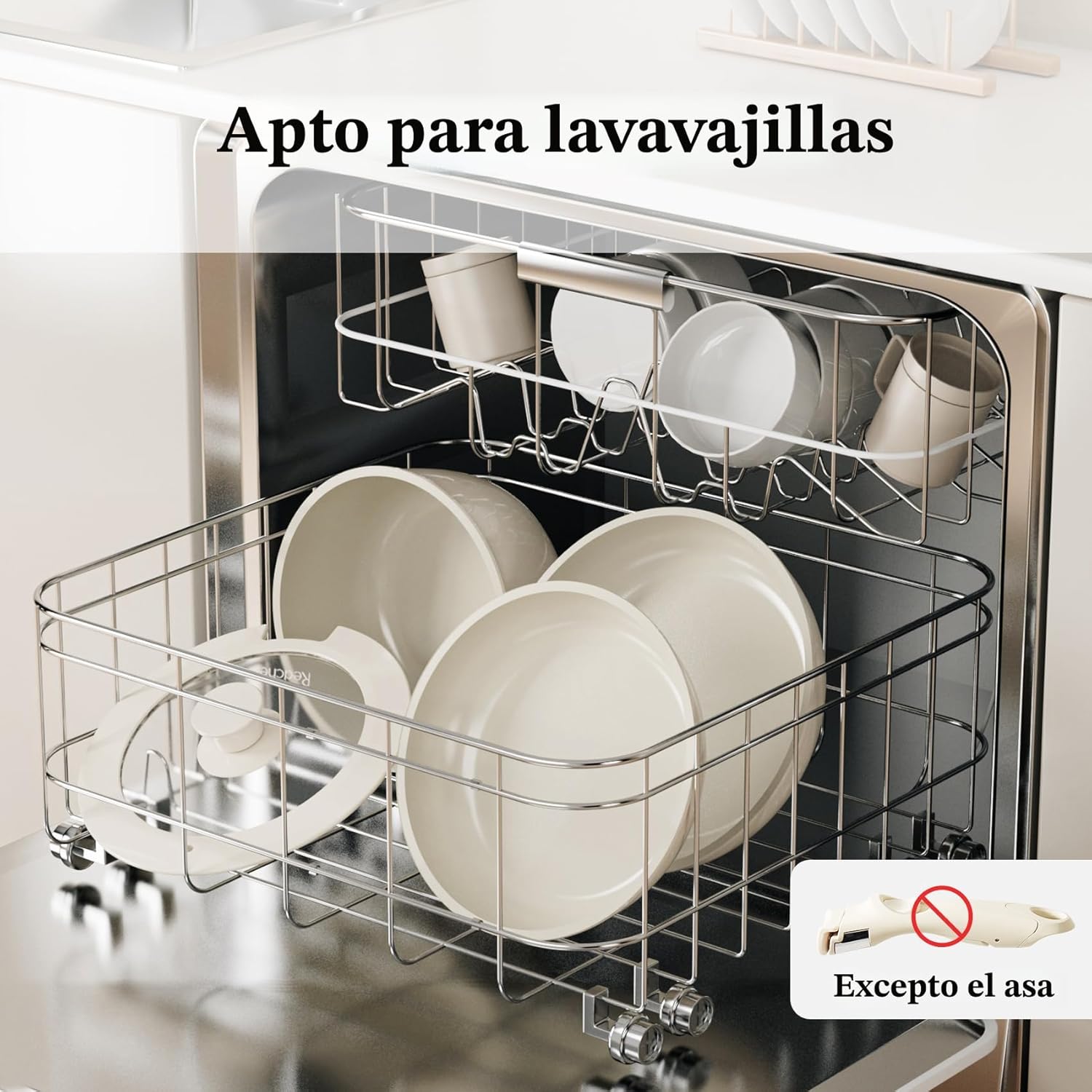 Redchef - Juego de ollas y sartenes de cerámica antiadherentes, jue...