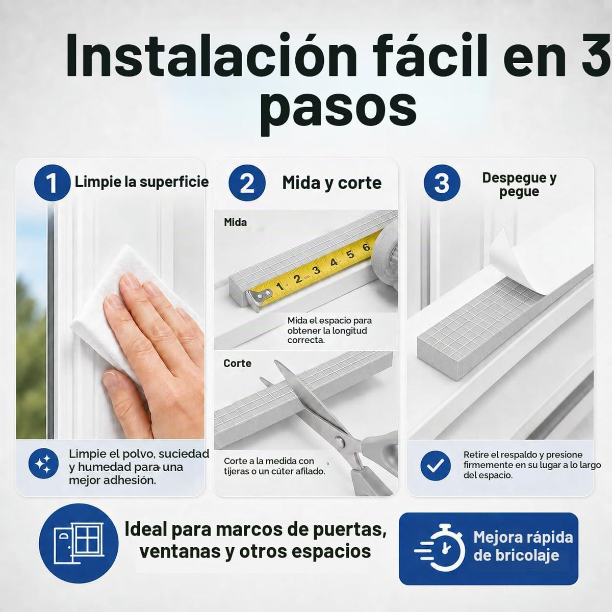 Bantie Cinta de Sellado Meteorológico de Espuma EVA Insonorizada de...