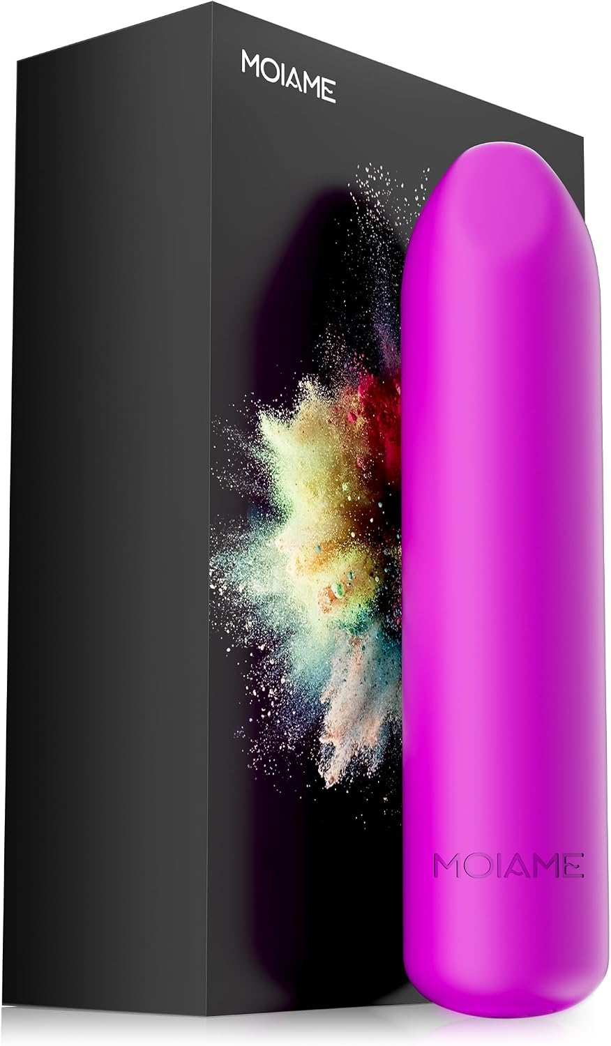 MOIAME - Vibrador completamente de silicona para mujer, impermeabil...