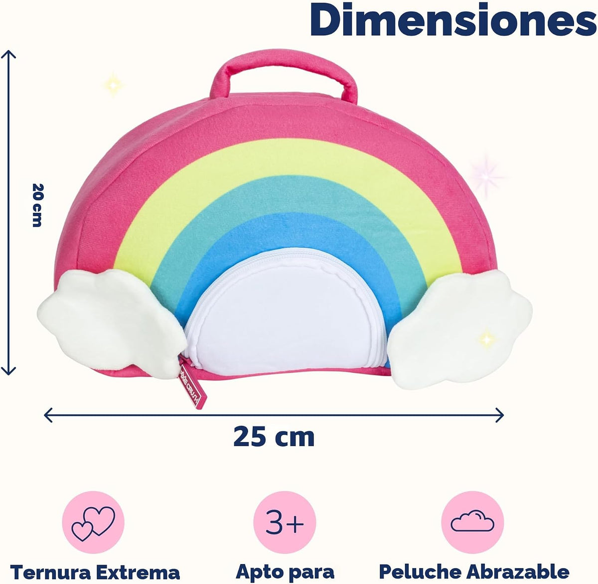 PixieCrush Juego de animales de peluche de unicornio, 5 juguetes de...