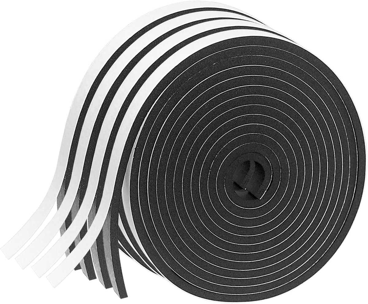 Cinta aislante de espuma autoadhesiva, 1\/2 pulg. x 1\/8 pulg. x 13...
