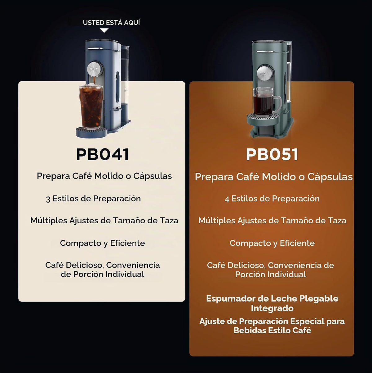 Ninja Pods &amp; Grounds Cafetera de una sola porción, compatible c...