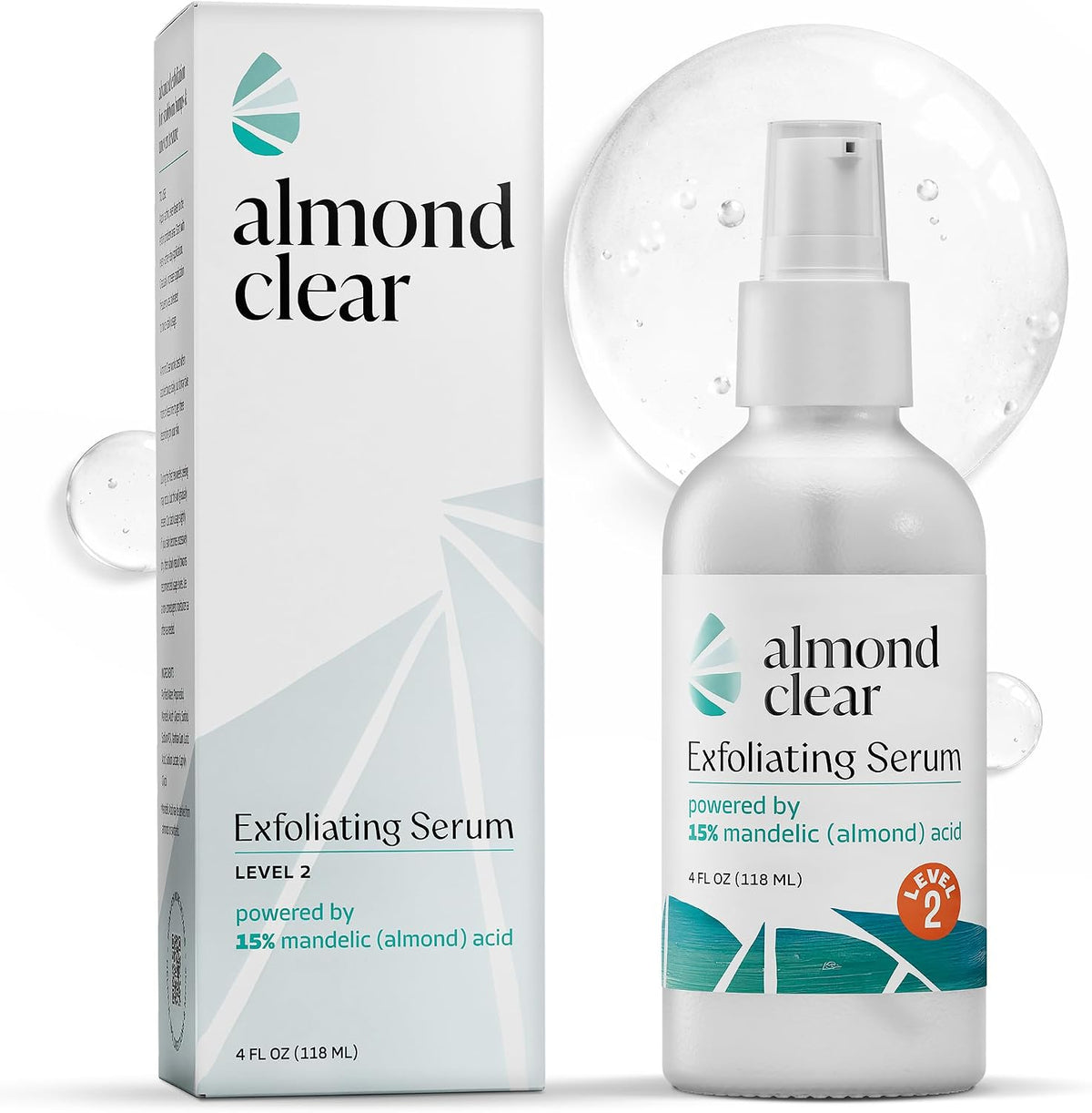 Almond Clear Suero de nivel 2 | Suero corporal de ácido mandélico p...