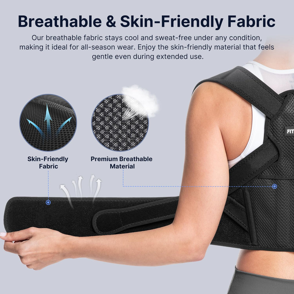 Corrector de postura Fit Geno para mujer Lite, soporte superior de...