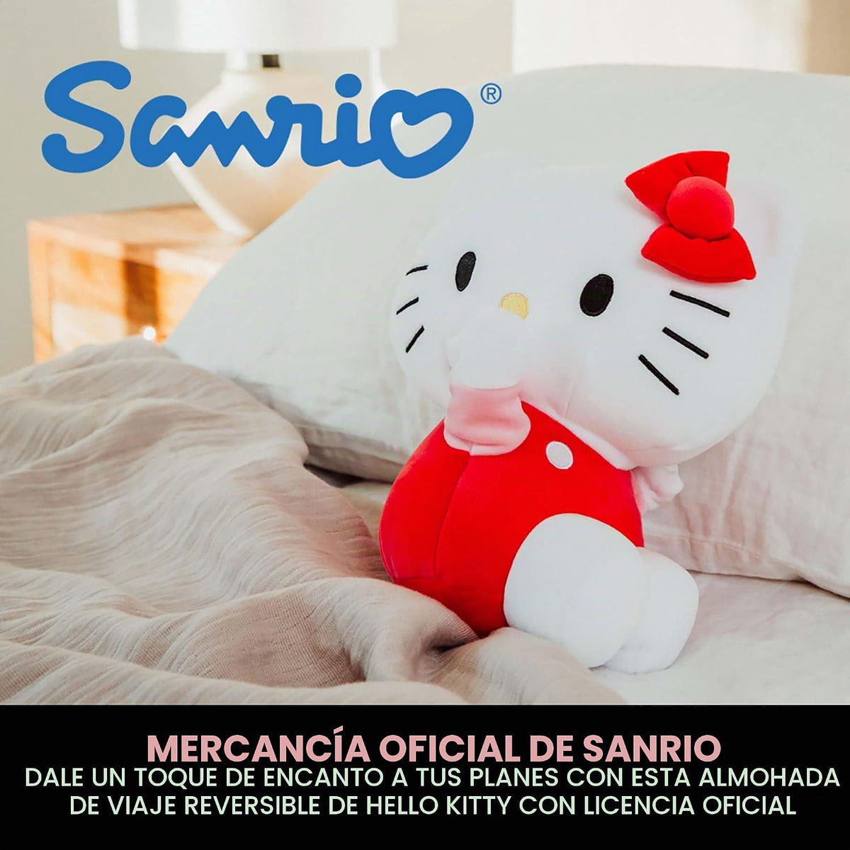 Surreal Entertainment Sanrio Hello Kitty - Almohada reversible para...