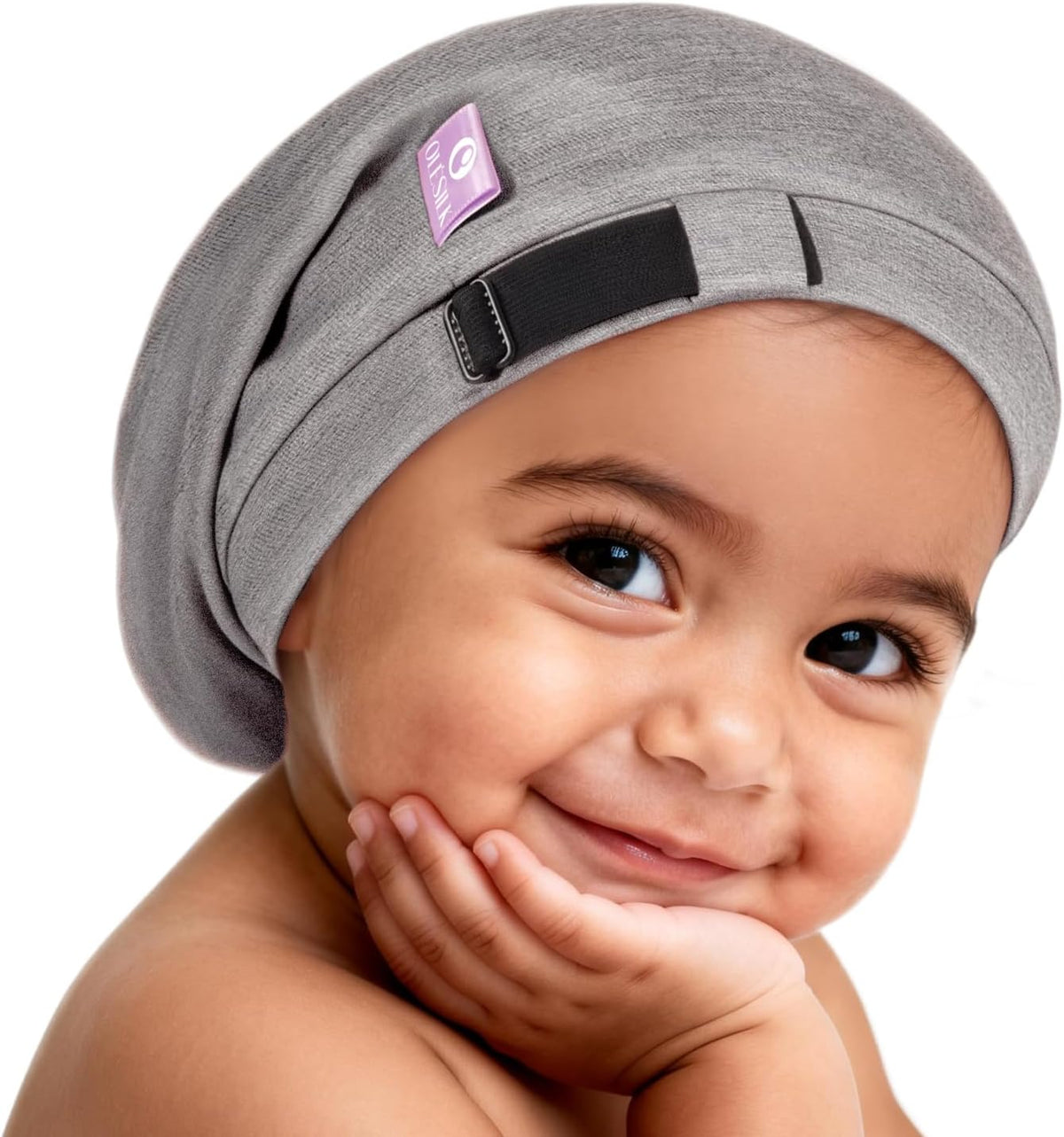 OLESILK Gorro de bebé de seda 6-12 meses: 100% seda de morera y mod...