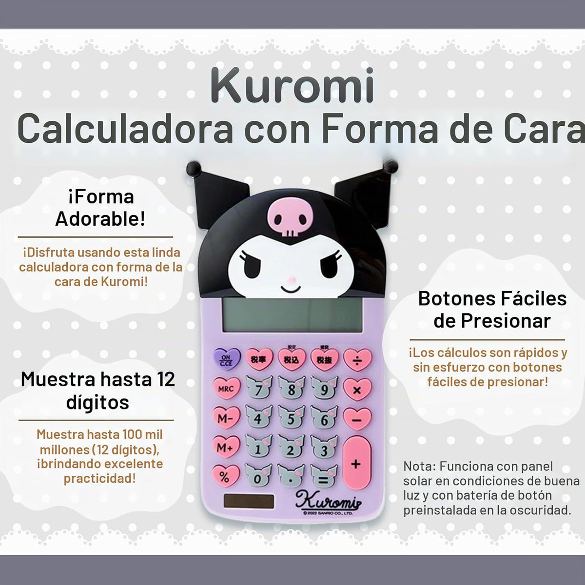 SanrioOriginal Calculadora en forma de cara (importación de Japón)...