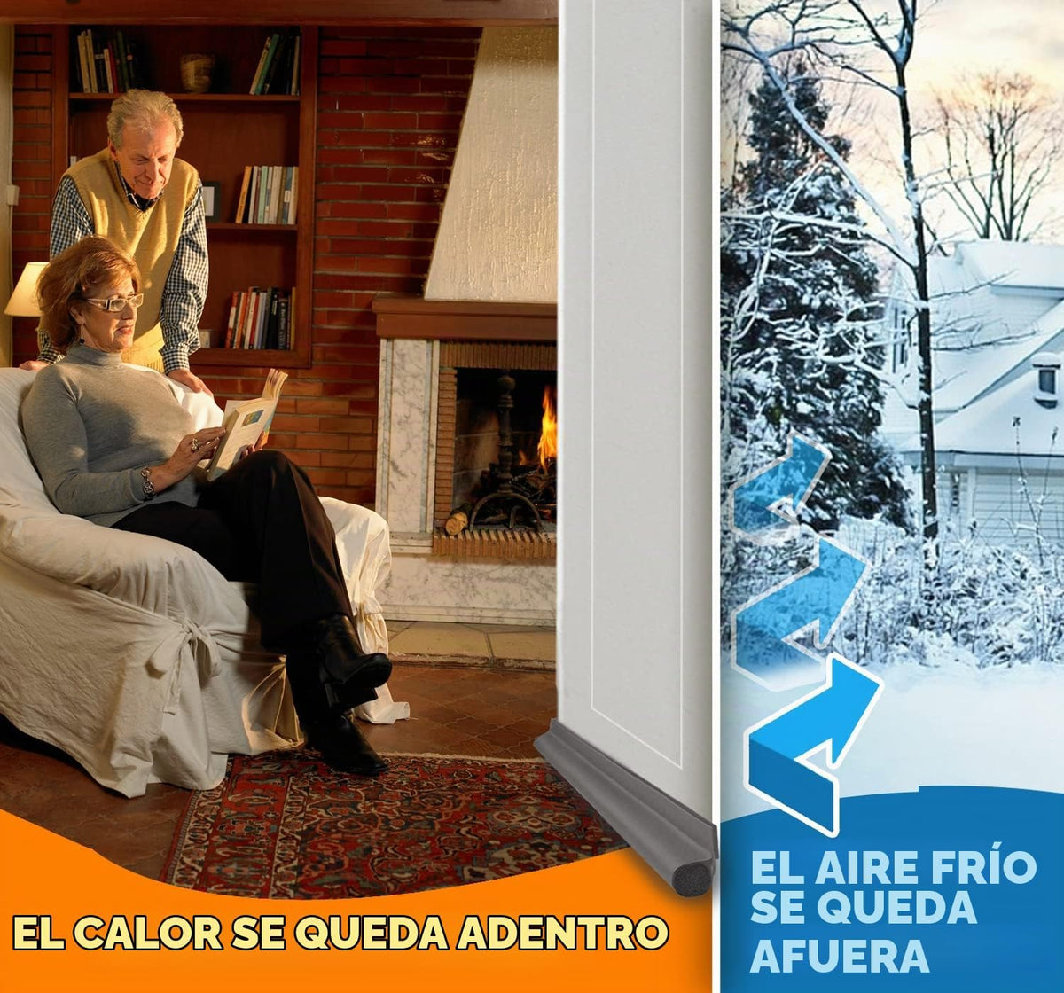MAXTID Burlete para Puerta 36 Pulgadas Gris, Bloqueador de Corrient...