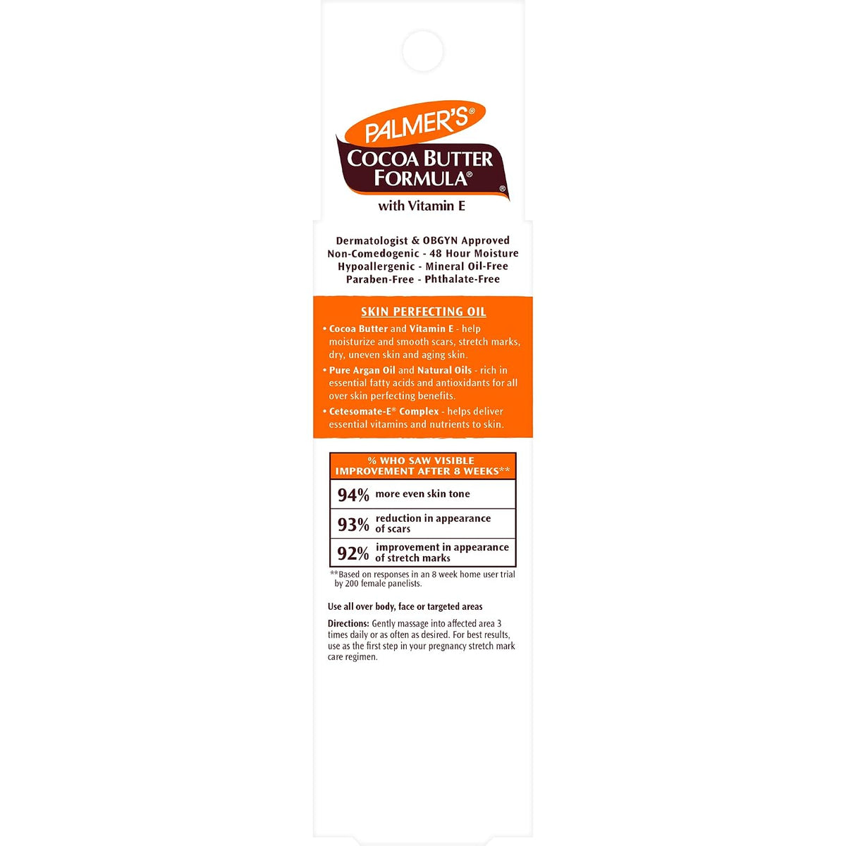 Palmer's Fórmula de manteca de cacao para terapia cutánea, acei...