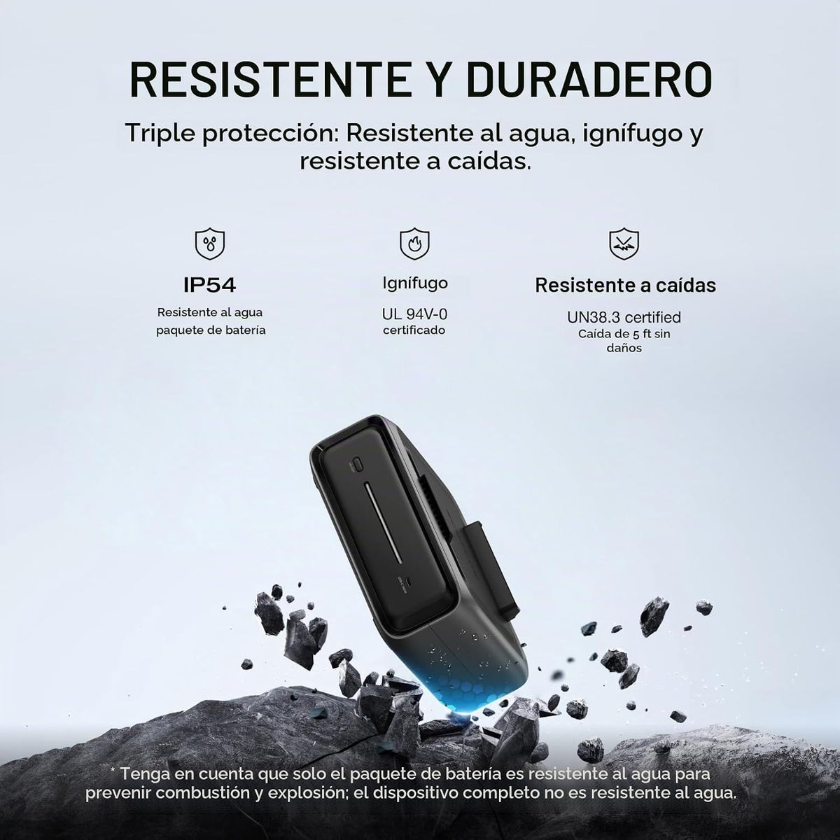 Central eléctrica portátil EF ECOFLOW River 3 Plus con batería adic...