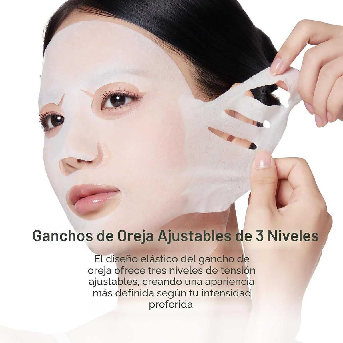 Medicube PDRN Pink Tension Up Sheet Mask - Máscara de contorno de 3...