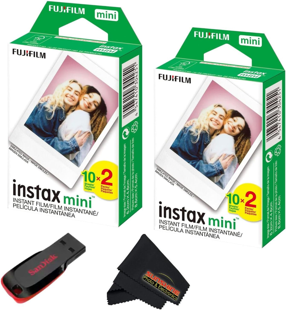 Fujifilm Instax mini película instantánea de luz diurna (paquetes d...