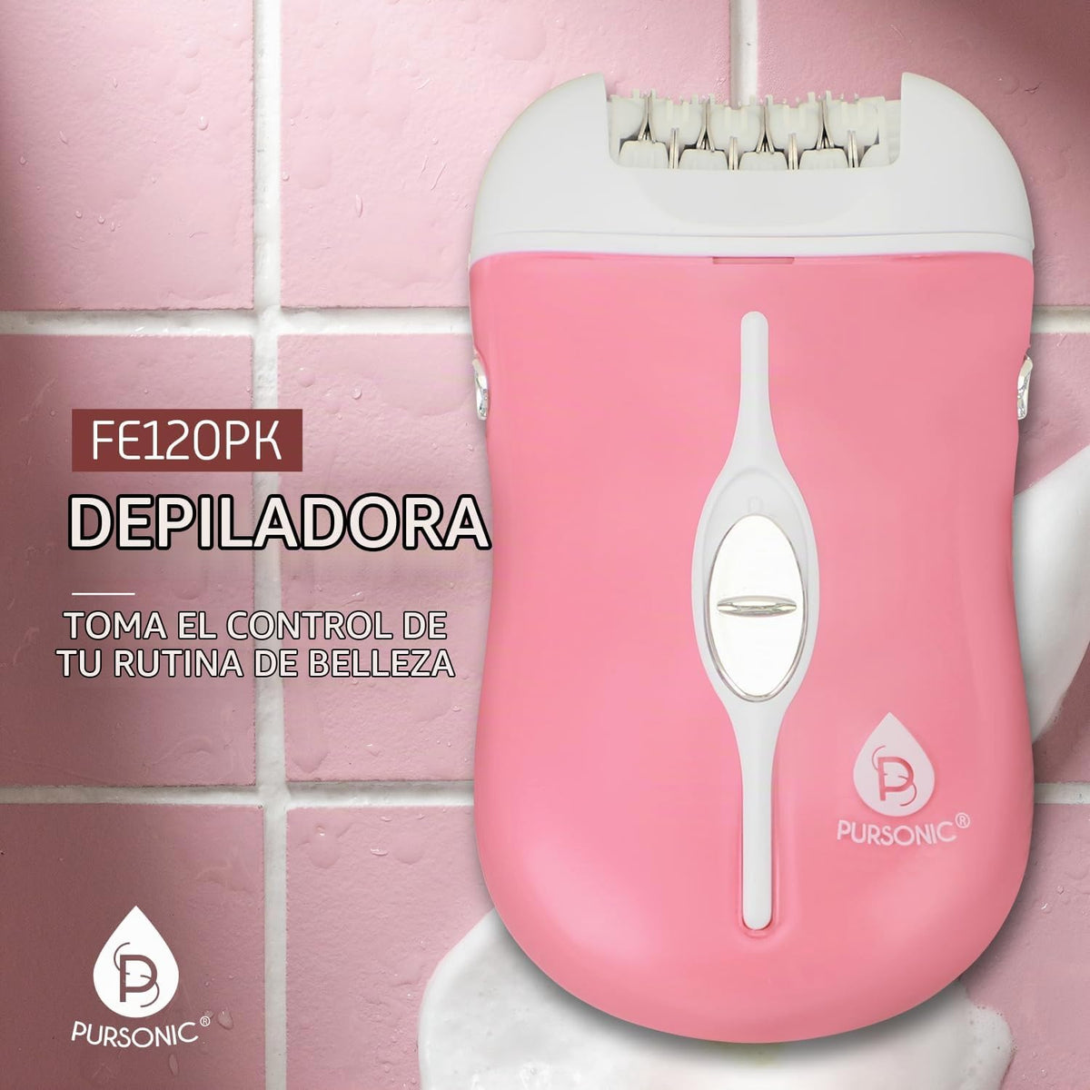 Pursonic Fe120P Depiladora inalámbrica con 40 pinzas, depiladoras r...