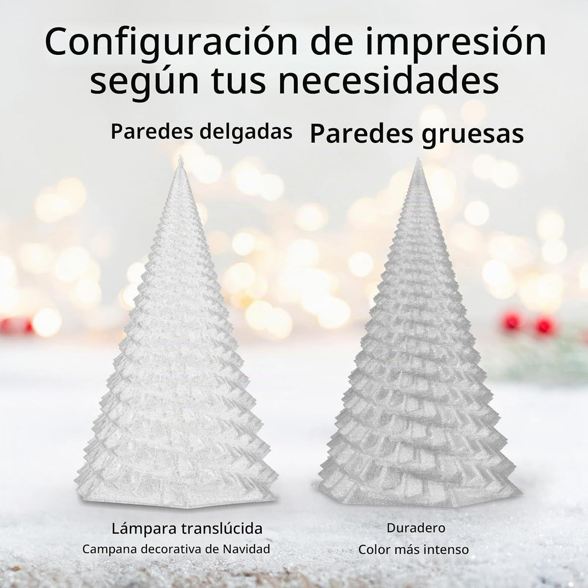 AMOLEN - Filamento brillante de purpurina PLA para impresora 3D de...