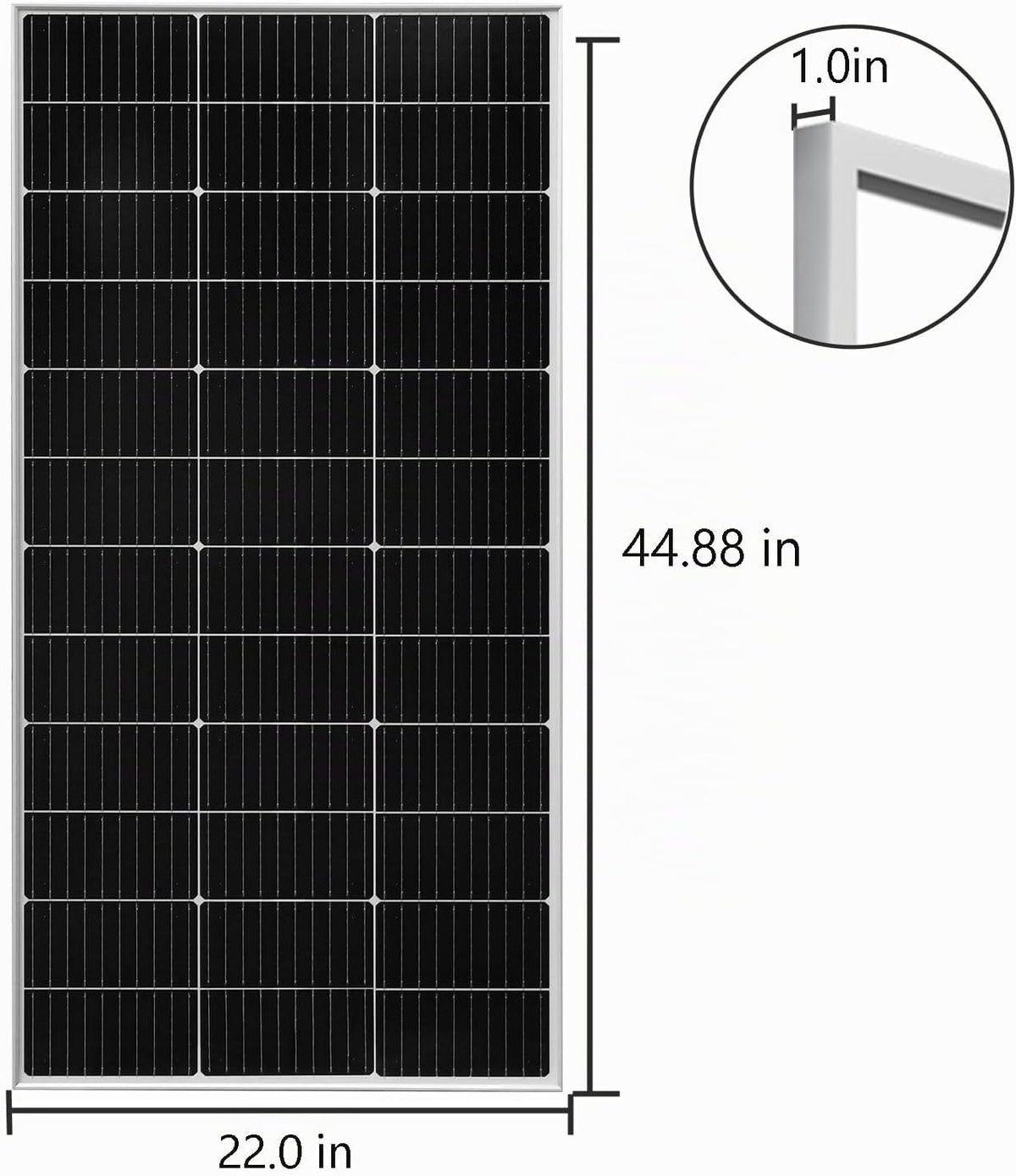 WUZECK - Kit de iniciación de panel solar de 120 vatios y 12 voltio...