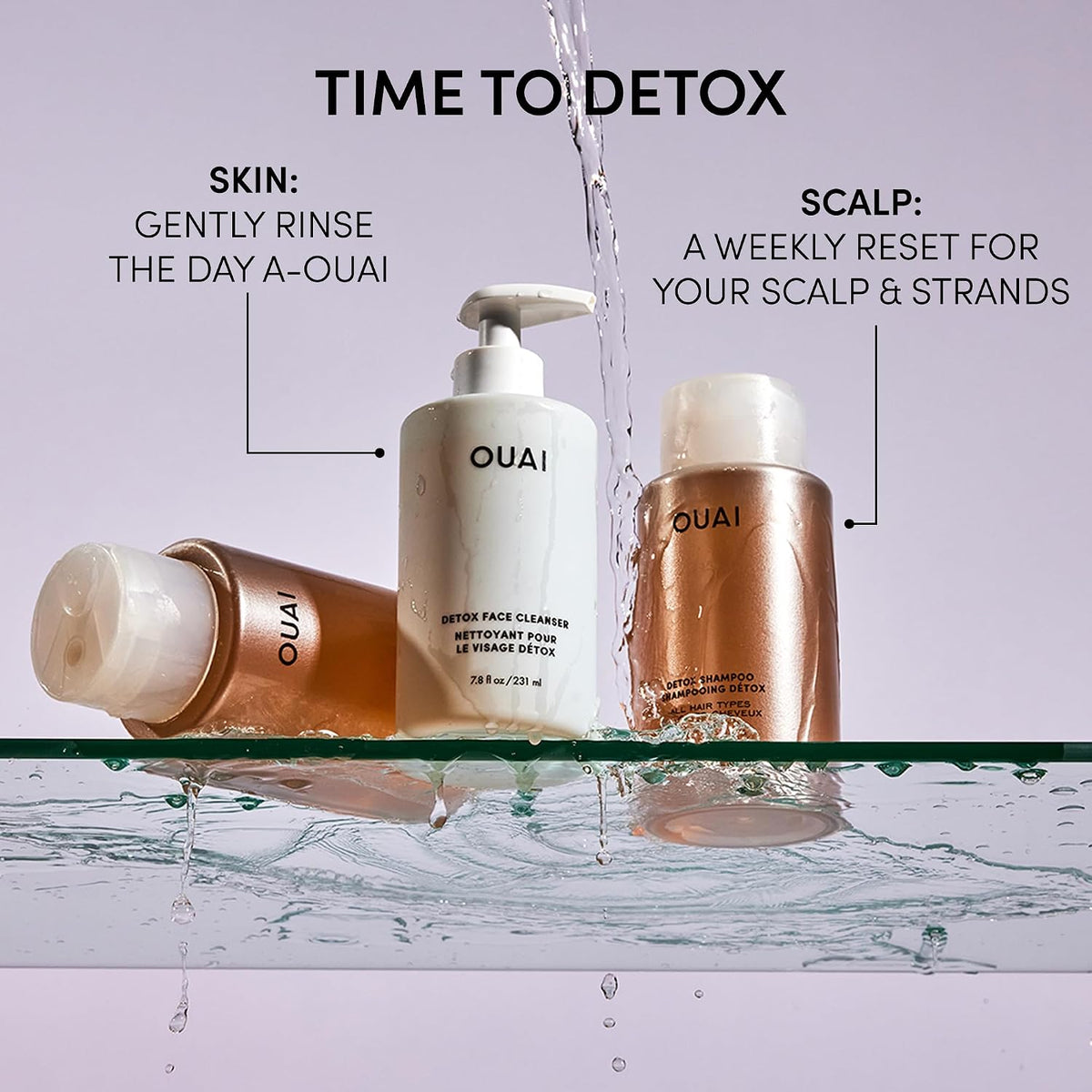 OUAI Limpiador facial Detox \u2013 Lavado facial de limpieza profun...