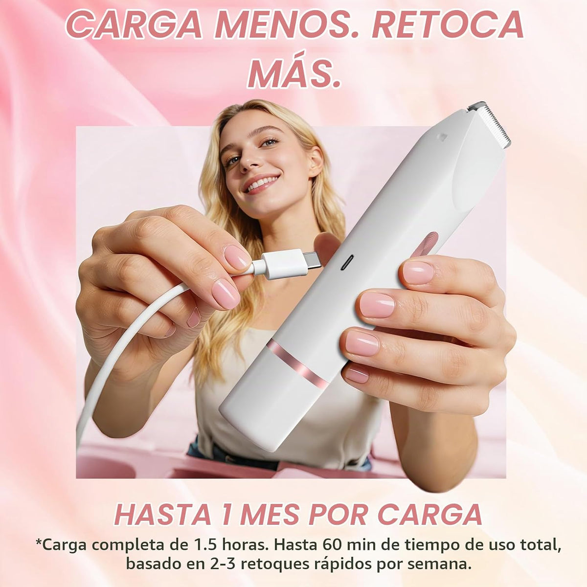 Fanovae Recortadora de bikini para mujer, maquinilla de afeitar elé...