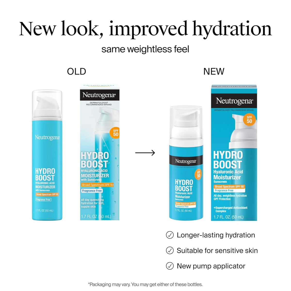 Humectante facial con ácido hialurónico Neutrogena Hydro Boost con...