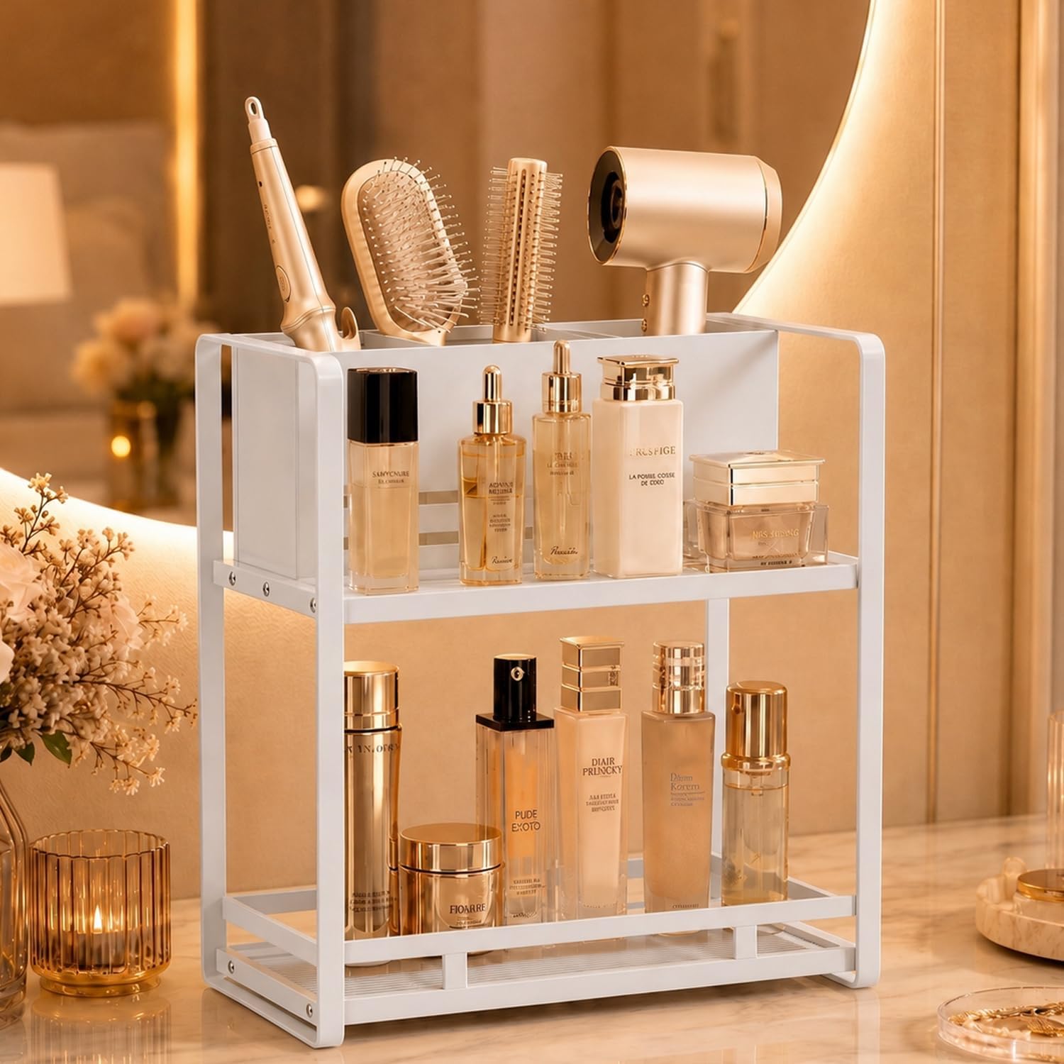SanDream Organizador de herramientas para el cabello, encimera de b...