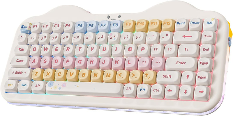 YUNZII Teclado Mecánico Inalámbrico C75, Diseño del 75%, NKRO Inter...