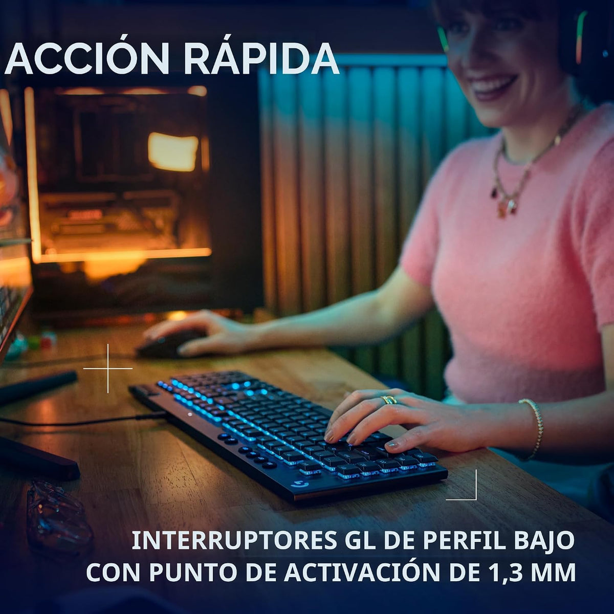 Logitech G Teclado para juegos con cable 915 X (táctil) - Negro | P...
