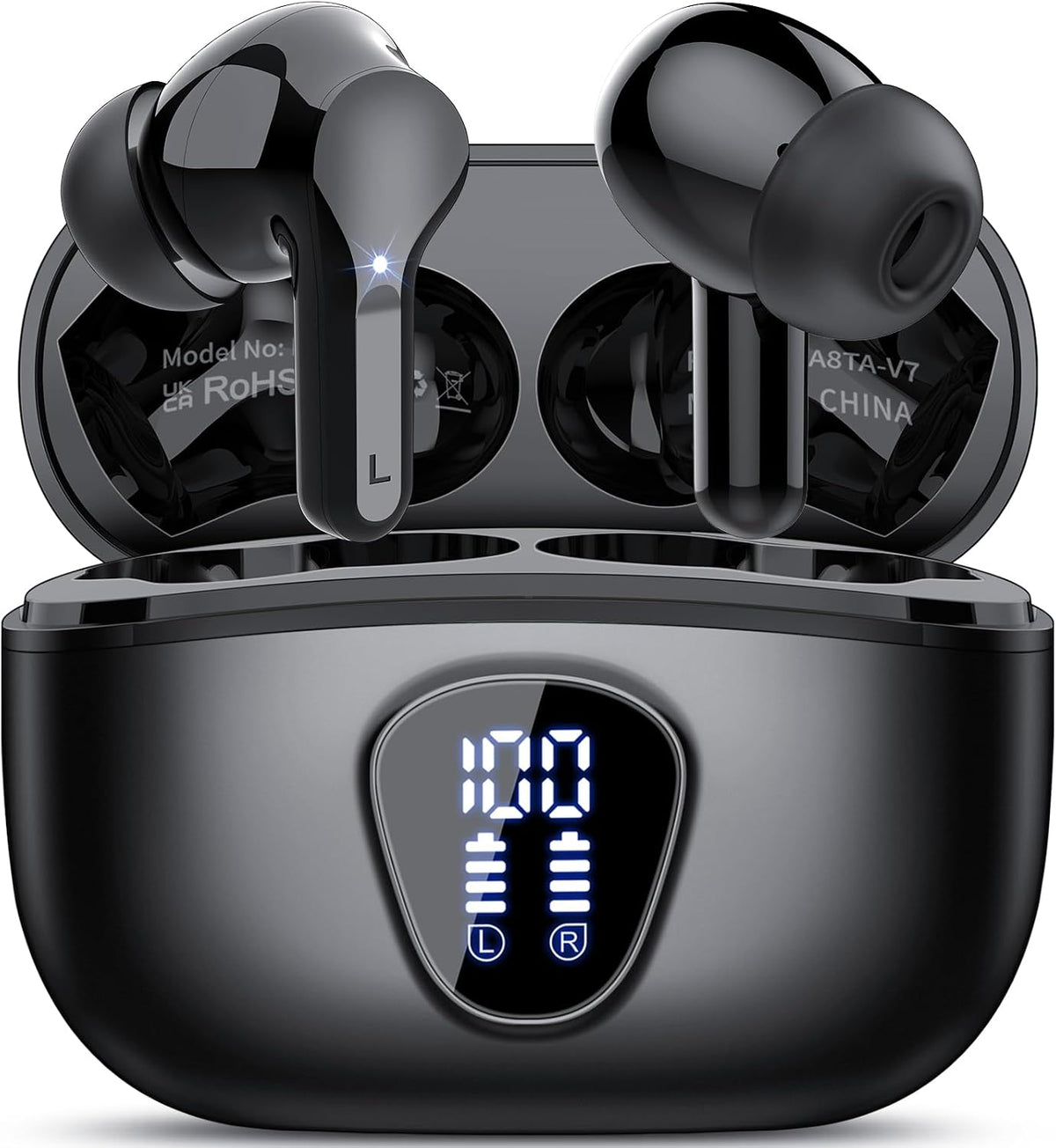 Auriculares inalámbricos, Bluetooth 5.4 Auriculares estéreo de alta...