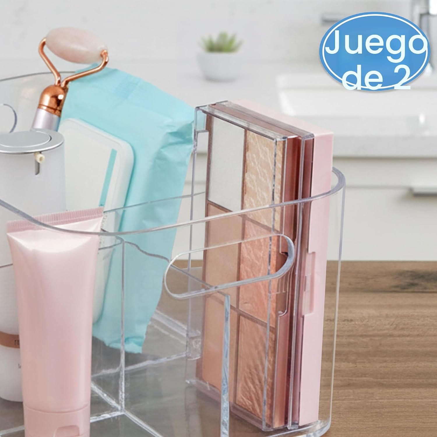 STORi Bliss Organizador de Almacenamiento de Cosméticos de Plástico...