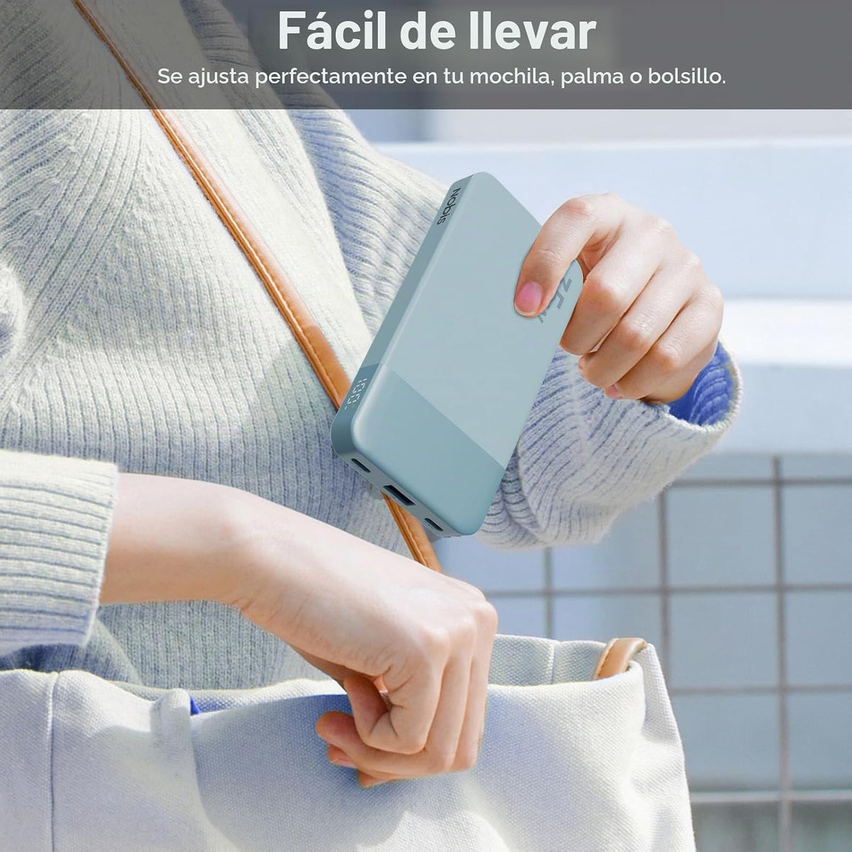 NOBIS Cargador portátil, 45W 20000mAh Power Bank y 35W 10000mAh Pow...