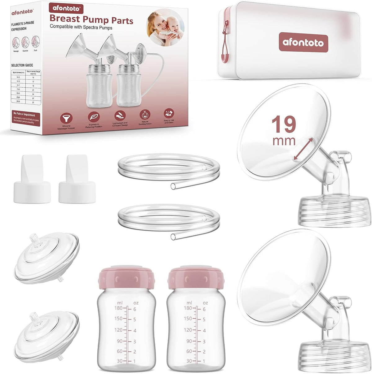 Piezas de bomba compatibles con el extractor de leche Spectra S1\/S...