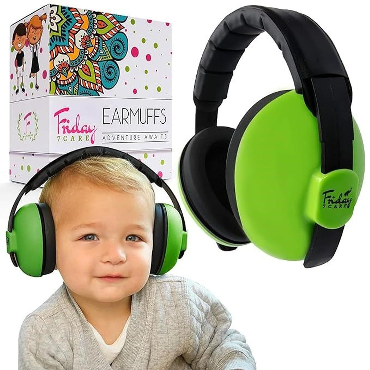 Friday7Care Protección de oídos para bebé; auriculares para bebés a...