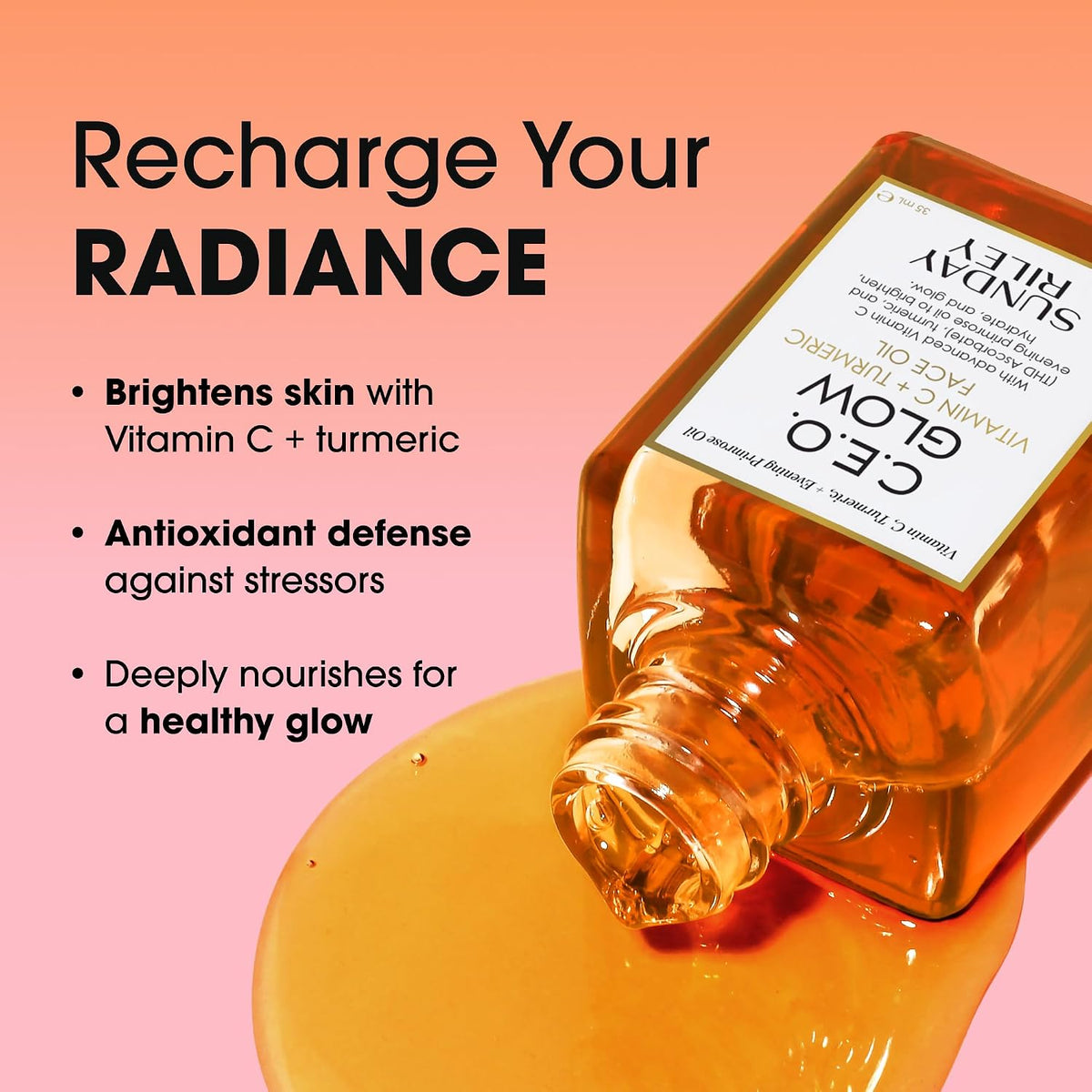 Sunday Riley - C.E.O. Glow - Aceite facial con vitamina C y cúrcuma