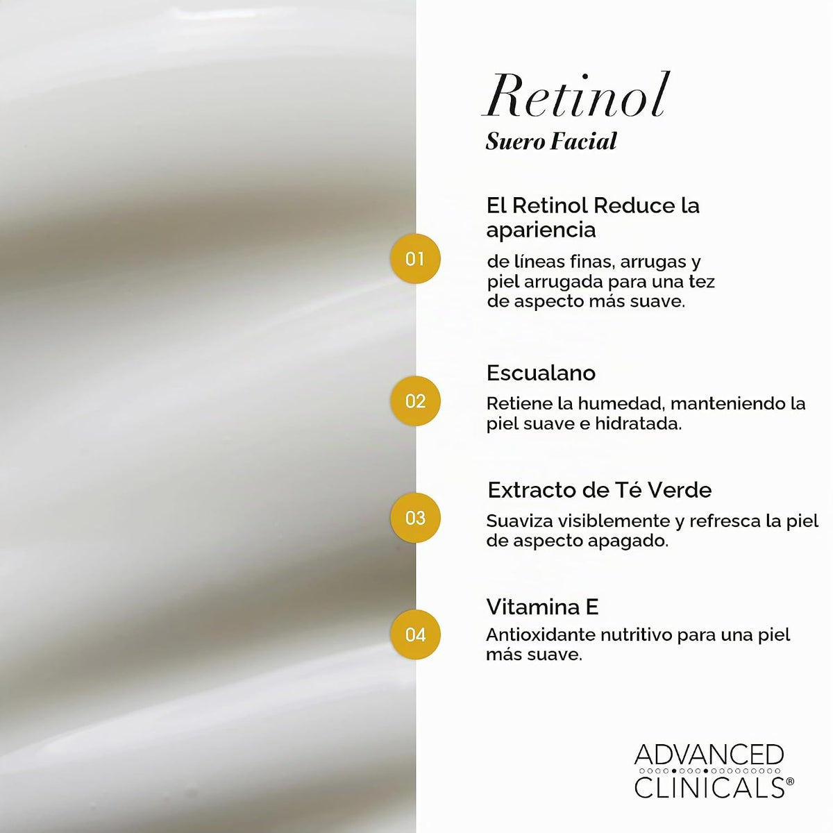 Advanced Clinicals - Suero de retinol para el rostro + hidratante d...